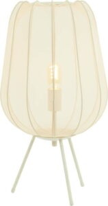 Krémová stolní lampa (výška 60 cm) Plumeria