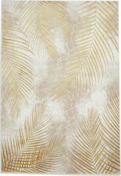 Béžový/ve zlaté barvě koberec 170x120 cm