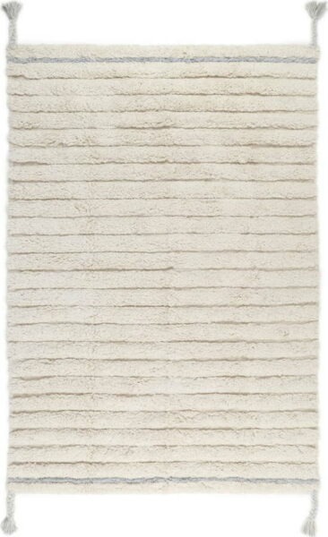 Modro-krémový pratelný koberec 100x150 cm