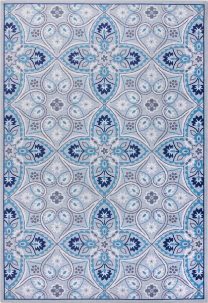 Modrý pratelný koberec 290x200 cm FOLD