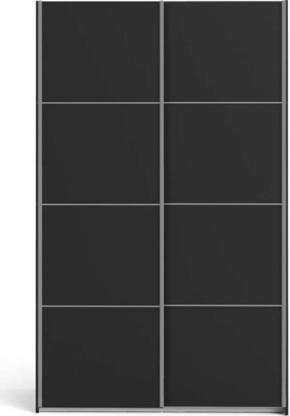 Černá šatní skříň 122x202 cm