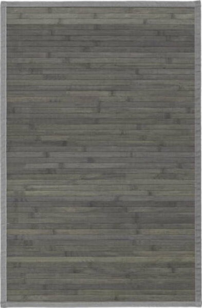 Šedý bambusový koberec 60x90 cm