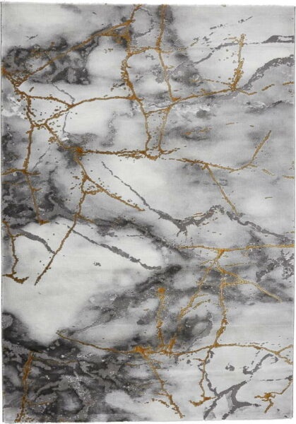 Šedý/ve zlaté barvě koberec 170x120 cm