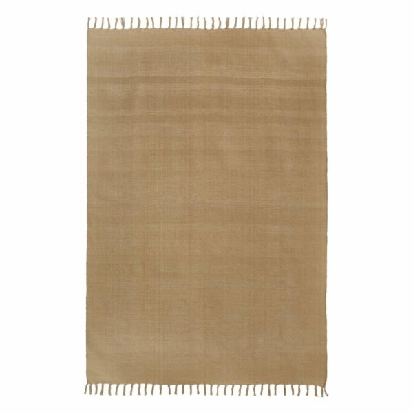 Světle hnědý ručně tkaný bavlněný koberec Westwing Collection