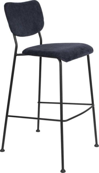 Tmavě modré barové židle v sadě 2 ks