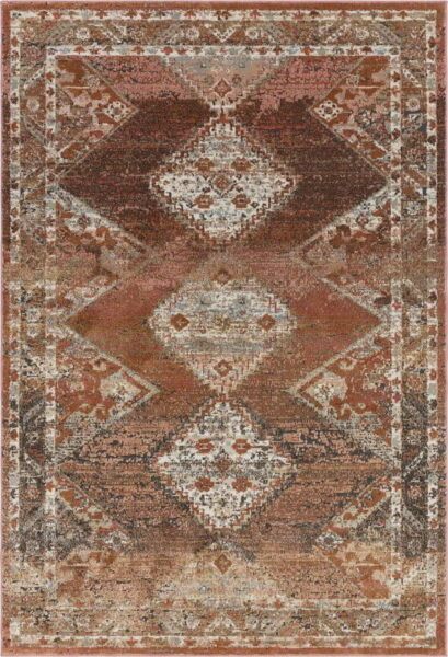 Červeno-hnědý koberec 290x195 cm Zola