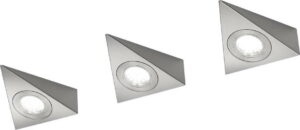 Kovové LED nástěnné svítidlo ve stříbrné barvě (délka