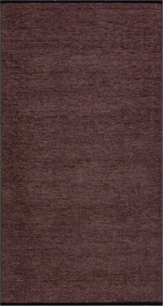 Červeno-hnědý pratelný koberec 150x80 cm