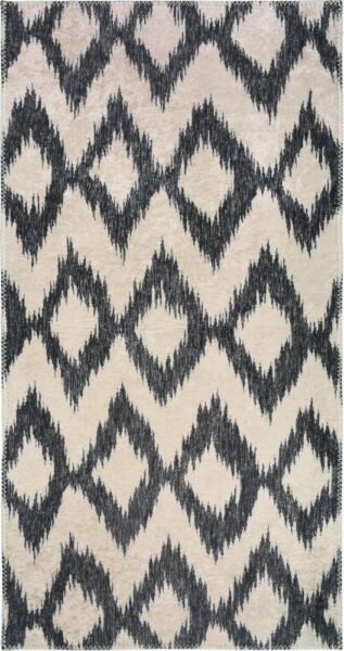 Bílo-modrý pratelný koberec 120x180 cm