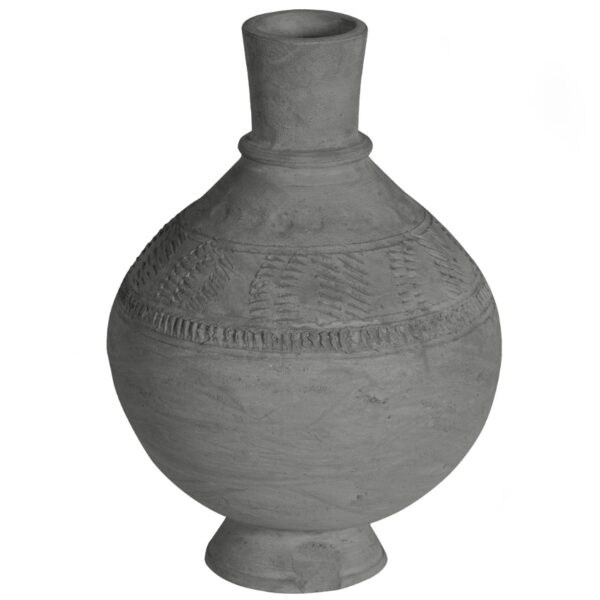Hoorns Šedá keramická váza Clam