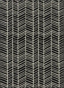 Černý koberec Ragami