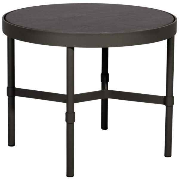 Černý keramický zahradní odkládací stolek Mindo