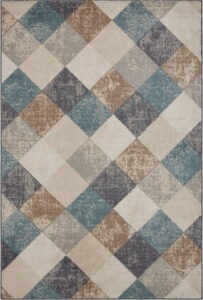 Modro-béžový koberec 170x120 cm Terrain