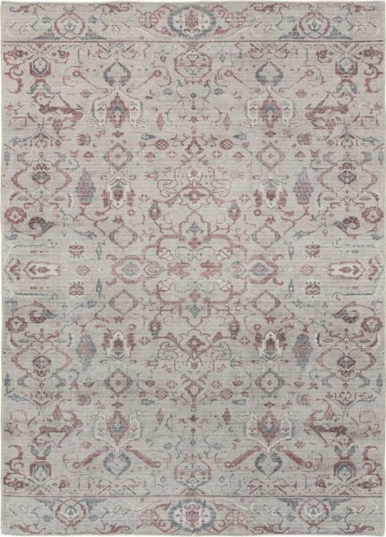 Červeno-krémový koberec 160x230 cm Mandala