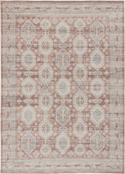 Červeno-krémový koberec 160x230 cm Mandala