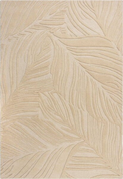 Béžový vlněný koberec 200x290 cm Lino