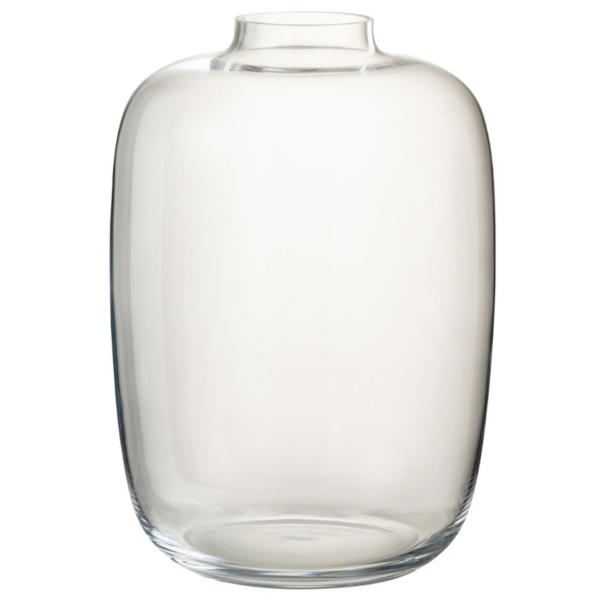 Čirá skleněná váza J-line Clot