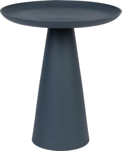 Modrý hliníkový odkládací stolek White Label