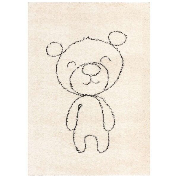 Yellow Tipi Béžový dětský koberec Teddy Bear