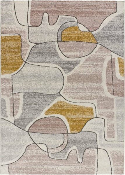 Žluto-krémový koberec 135x190 cm Ashley