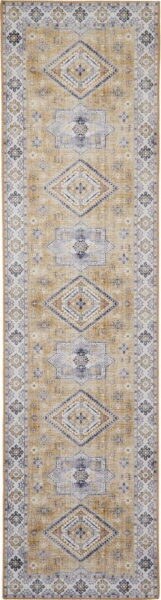 Šedý/béžový koberec běhoun 225x60 cm Topaz