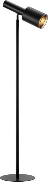 Černá stojací lampa (výška 143 cm)