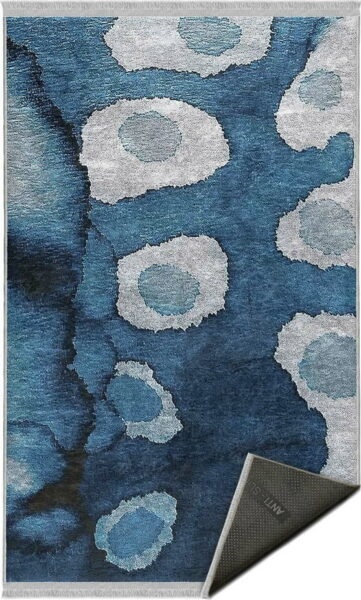 Modrý koberec běhoun 80x200 cm