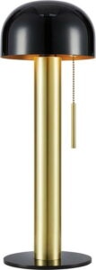 Stolní lampa v černo-zlaté barvě (výška 46