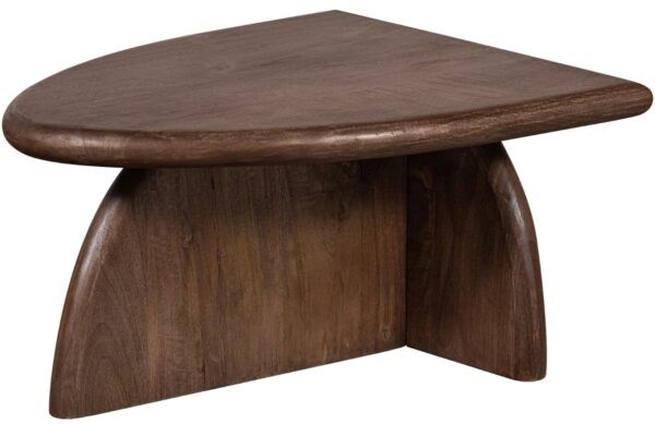 Hoorns Hnědý dřevěný odkládací stolek Manas