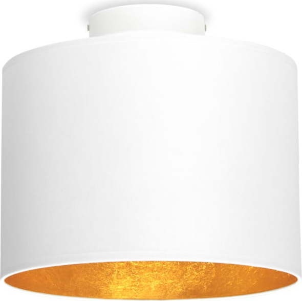 Bílé stropní svítidlo s detailem ve zlaté