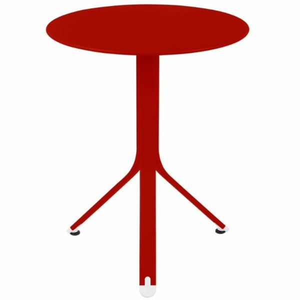 Makově červený kovový stůl Fermob Rest'O