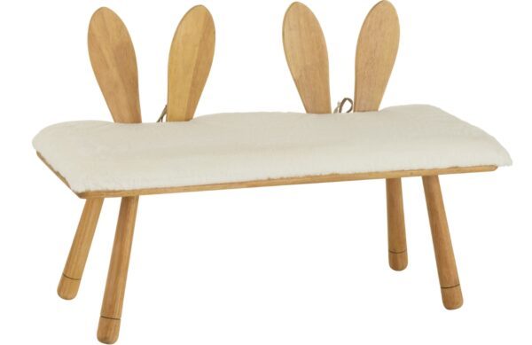 Dřevěná dětská lavice J-line Bunny