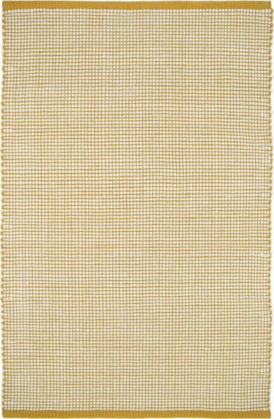 Žlutý koberec s podílem vlny 200x140