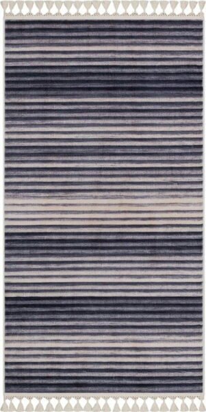 Šedo-béžový pratelný koberec 160x100 cm
