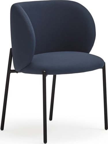 Tmavě modré jídelní židle v sadě 2