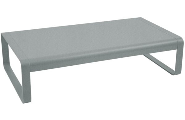 Popelově šedý hliníkový zahradní konferenční stolek Fermob