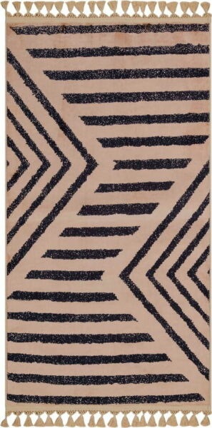 Béžový pratelný koberec běhoun 300x100