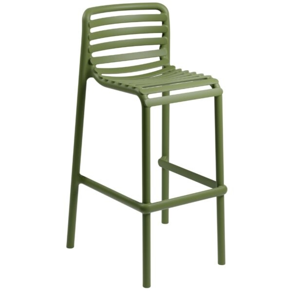 Nardi Zelená plastová zahradní barová židle