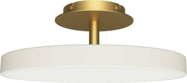 Bílé LED stropní svítidlo s kovovým stínidlem ø
