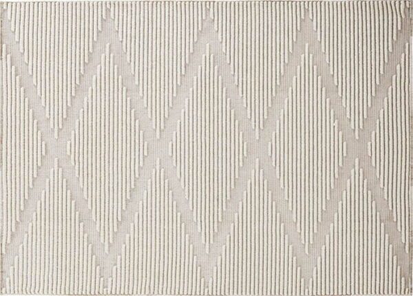 Krémový pratelný koberec 160x218 cm