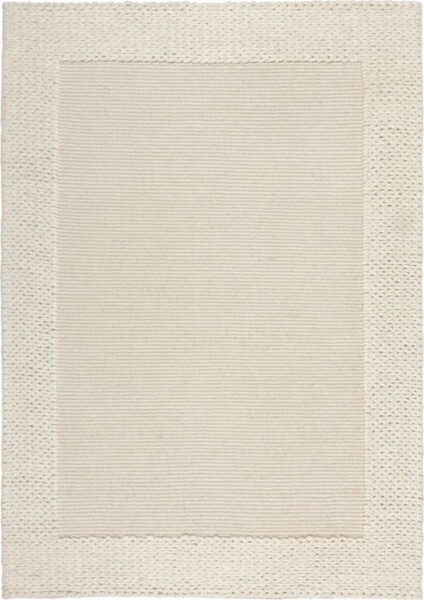 Béžový vlněný koberec 170x120 cm Rue