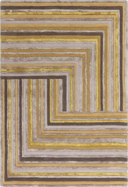 Okrově žlutý vlněný koberec 120x170 cm Network
