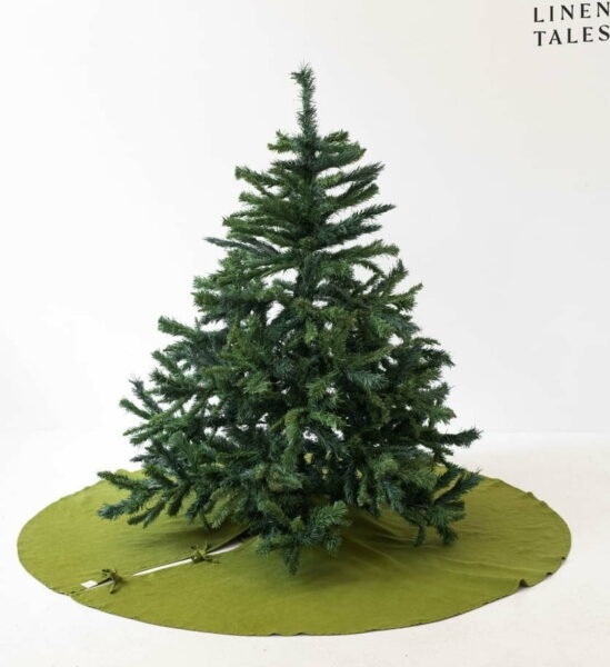 Zelený kulatý koberec pod vánoční stromek ø