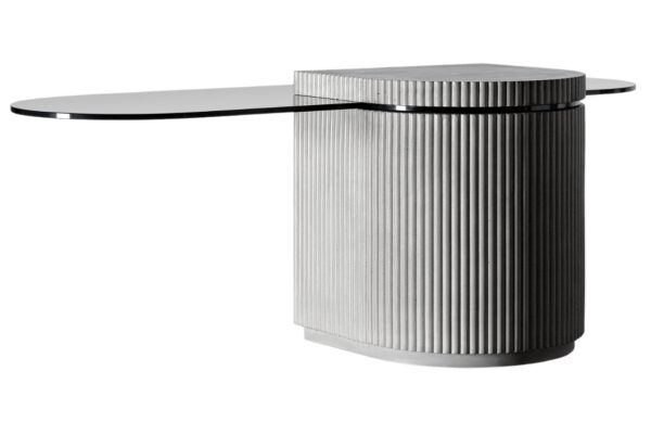 Šedý betonový konferenční stolek Lyon Béton Strut 120