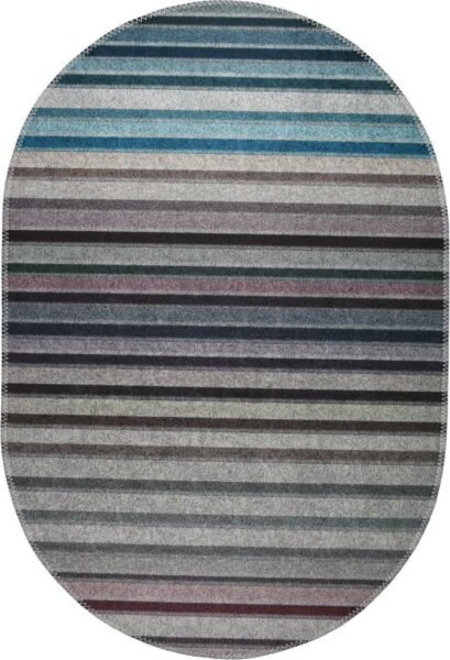 Modro-šedý pratelný koberec 160x230 cm