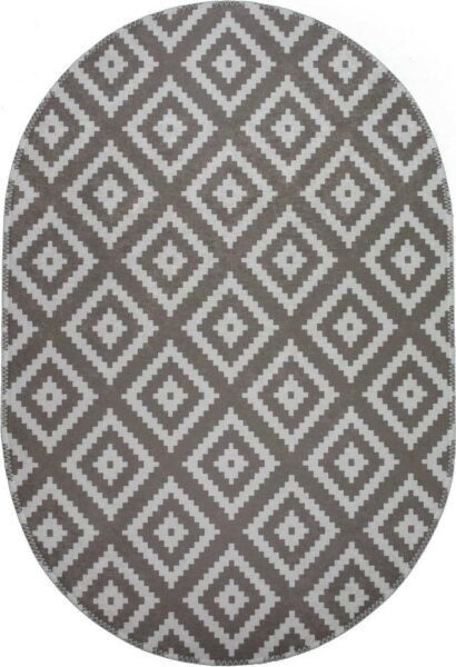 Světle hnědý pratelný koberec 120x180