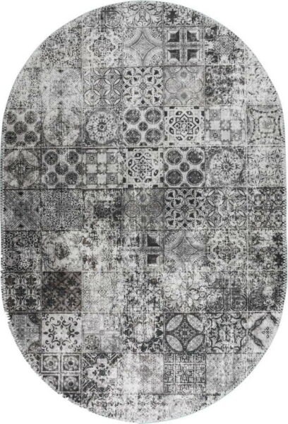 Šedý pratelný koberec 60x100 cm