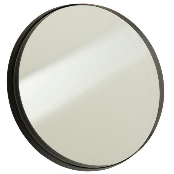 Černé kovové závěsné zrcadlo J-line