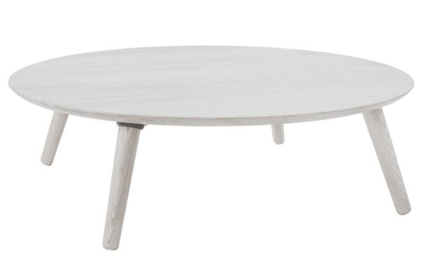Bílý dřevěný konferenční stolek RAGABA CONTRAST